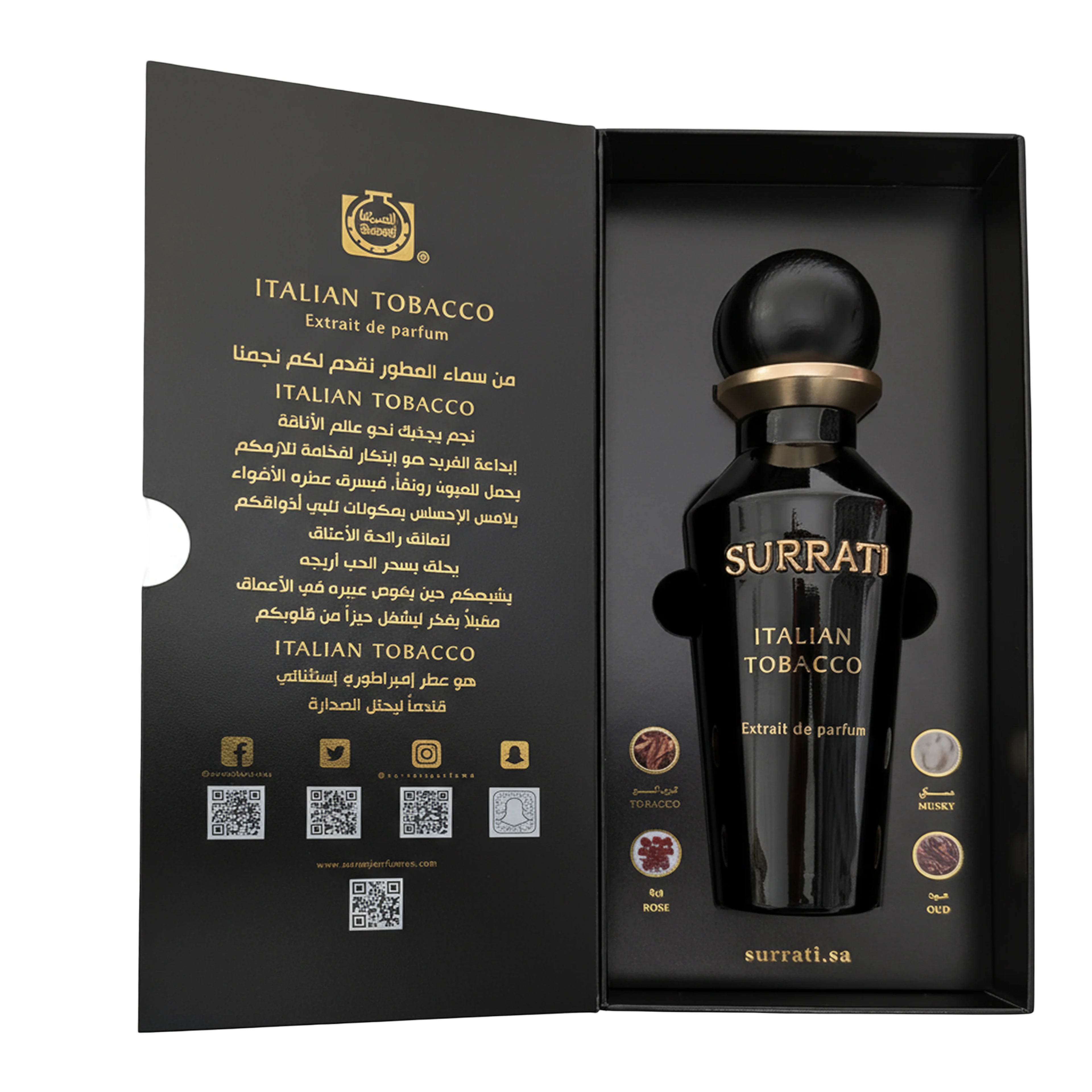 Surrati Italian Tobacco Extrait de Parfum 150ml bottle