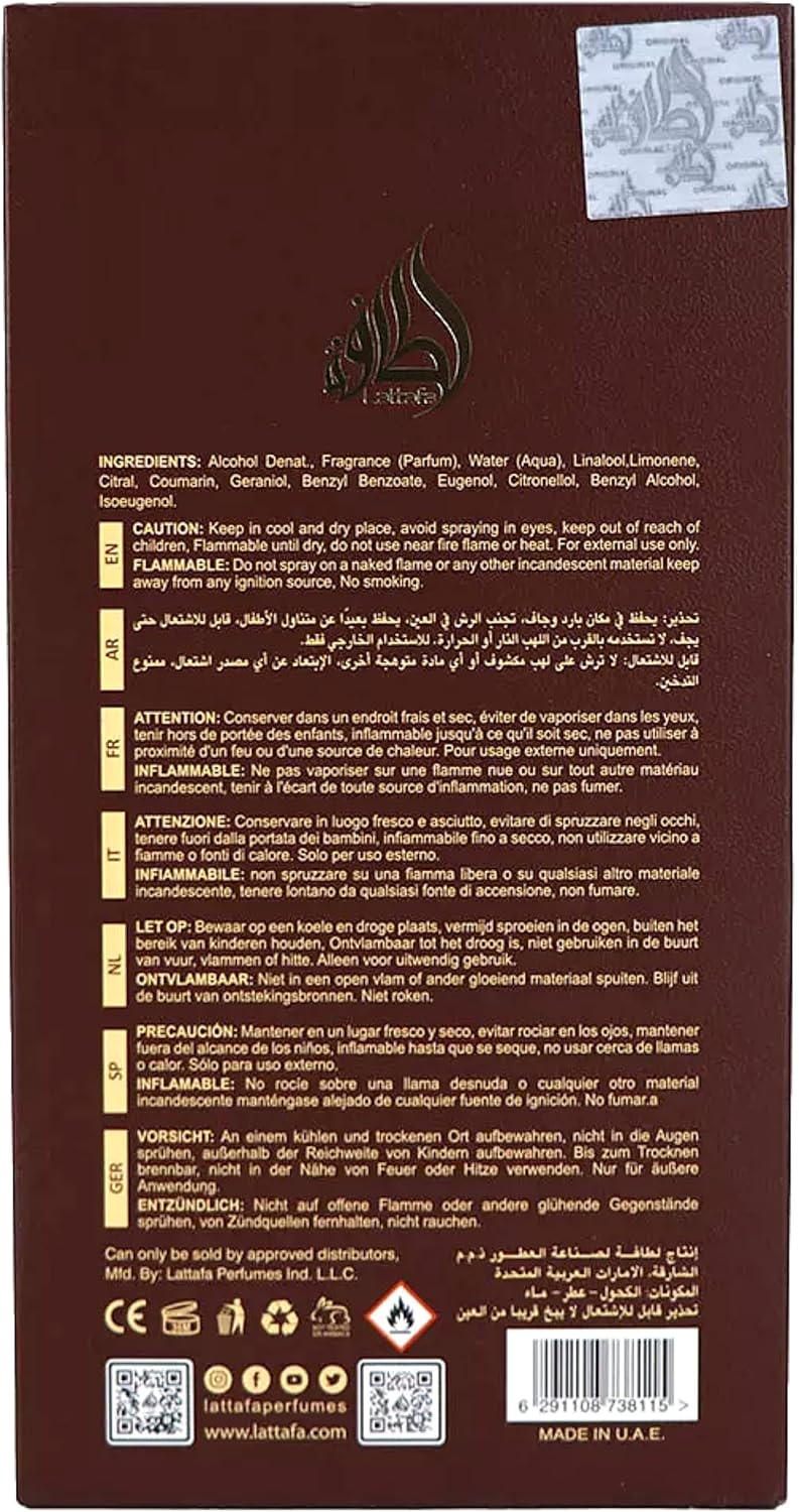 Lattafa Pride Eternal Oud Eau De Parfum 100ml