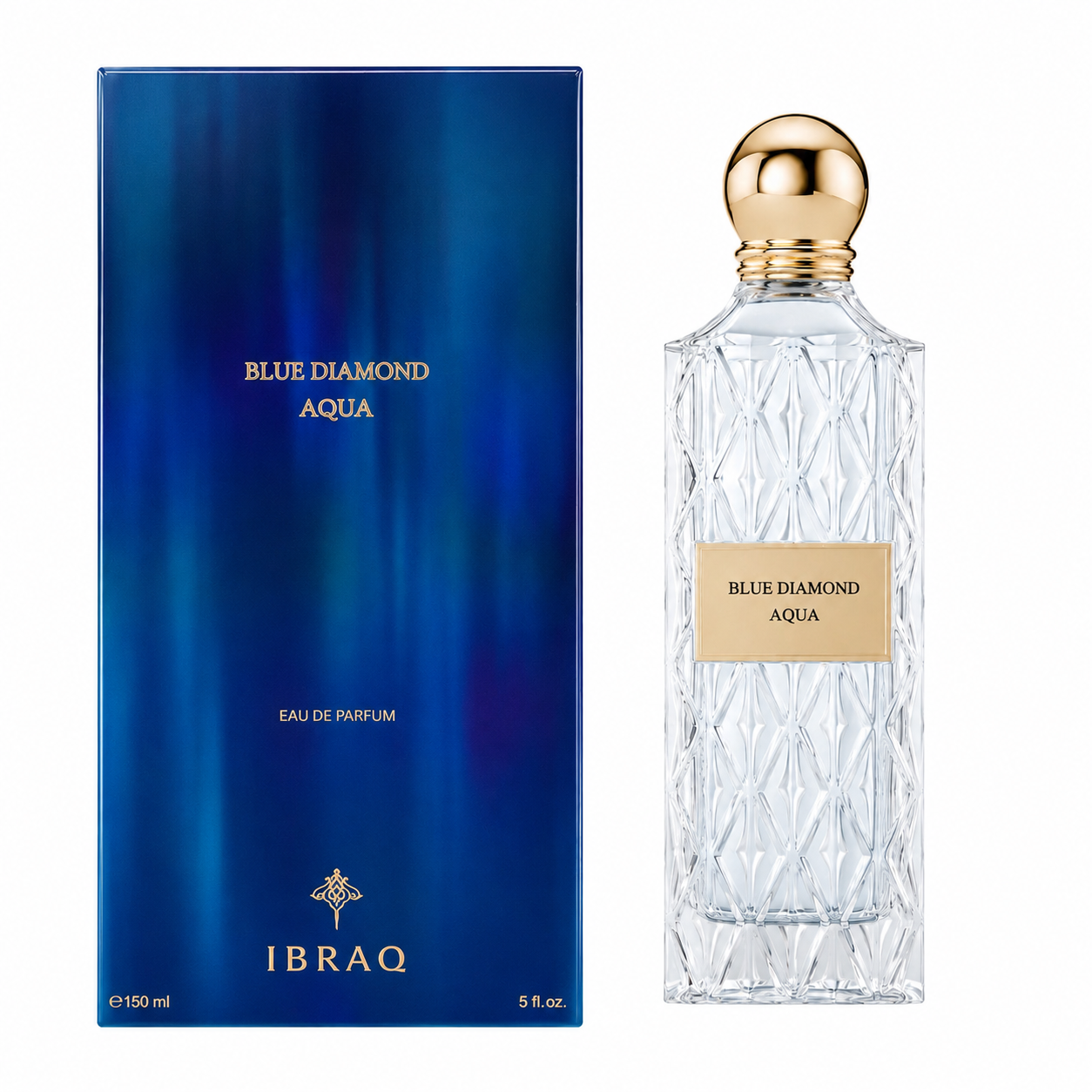 Ibrahim Al Qurashi Blue Diamond Aqua Eau De Parfum 150ml