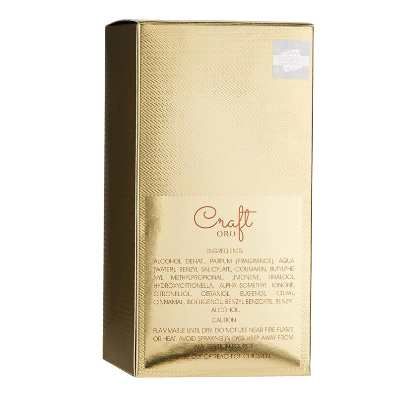 Vurv Craft Oro By Eau De Parfum 100ml