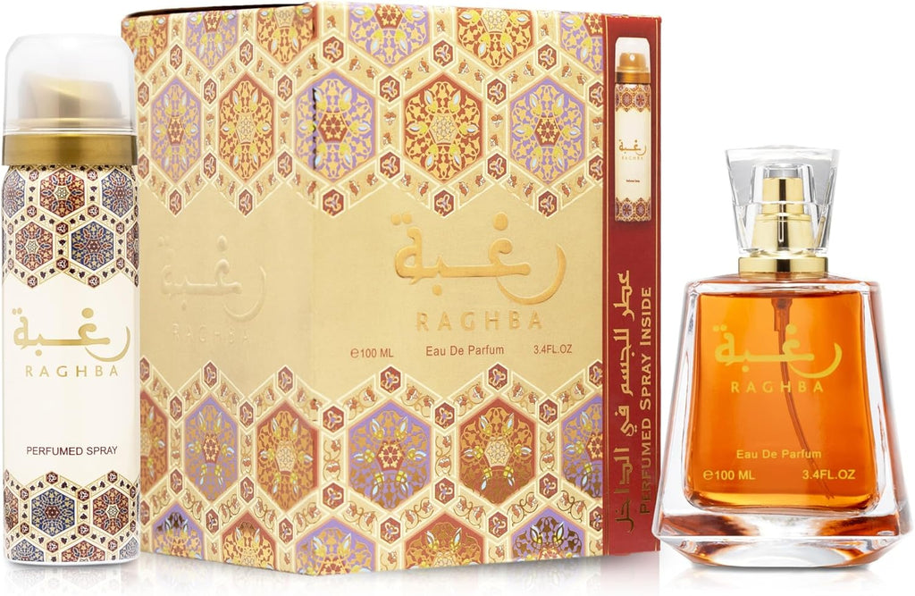 Lattafa Raghba Women Gift Set Oud Musk Vanila 100ml