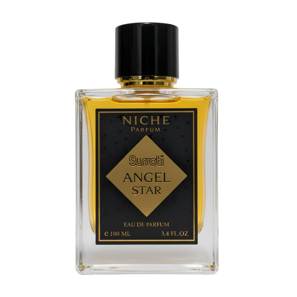 Surrati Angel Star perfume bottle on a white background