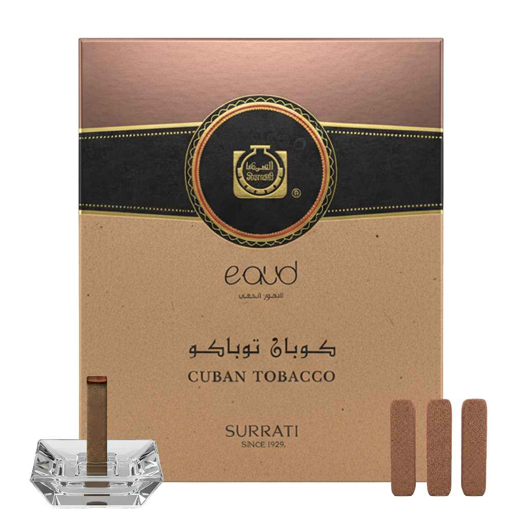 Cuban tobacco product packaging with branding and text on a white background
