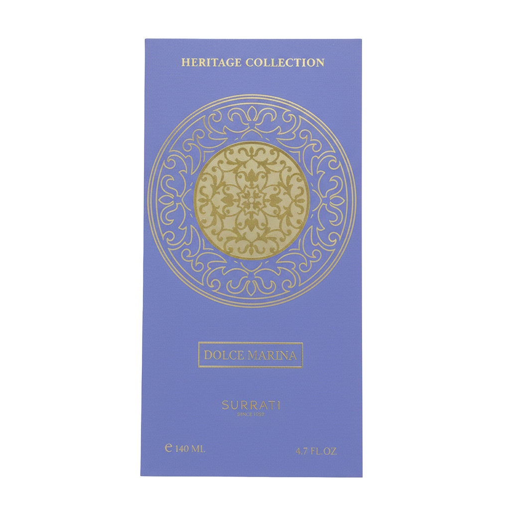 Dolce Marina Surrati perfume packaging with decorative design on a white background