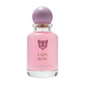 Pink Surrati Lady Rose perfume bottle on a white background