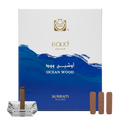 Surrati Ocean Wood incense packaging with incense sticks on a white background