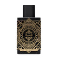 Black and gold perfume bottle with 'Surati' branding on a white background