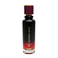 Rose Tobacco perfume bottle with black and red design on a white background