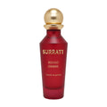 Red Surrati Rosso Ombre perfume bottle with gold cap on a white background