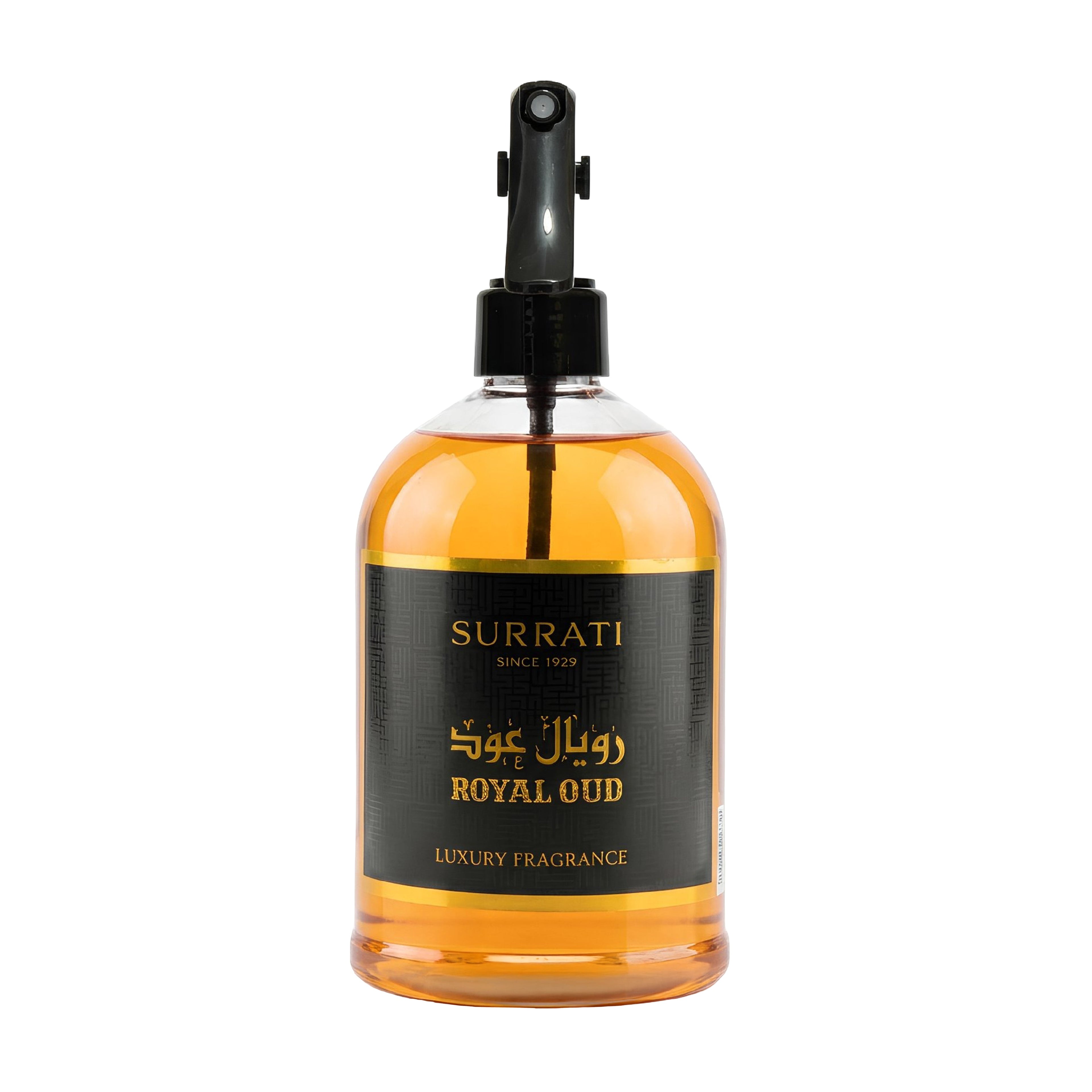 Surrati Royal Oud luxury fragrance bottle on a white background