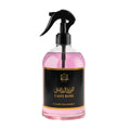 Pink spray bottle with black nozzle labeled 'Taifi Rose' on a white background